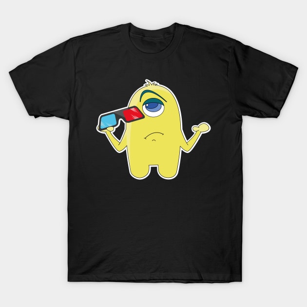 Comic 3D Glasses Zyklop Cinema Film Comic Gift T-Shirt by MrTeee